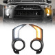 led sequential fog light bezel kit with turn signals for 2014-later toyota 4runner