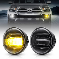 roxmad led fog lights switchback with white & amber color for 2005-2011 tacoma 2007-2012 tundra