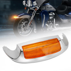 led front & rear amber fender tip tail light for 2009+ harley davidson motorcycle 