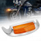 led front & rear amber fender tip tail light for 2009+ harley davidson motorcycle 