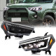 led headlights projector w/start up animation & sequential turn signal for 2010-2024 toyota 4runner