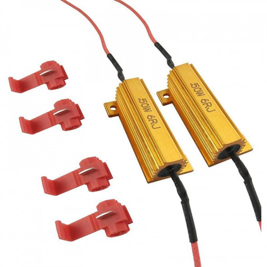 led load resistor for led tail light bulbs and turn signals warning & blink error code