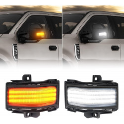 led switching side by side mirror lights for 2017-2020 ford f150 f250 f350 f450 f550 super duty