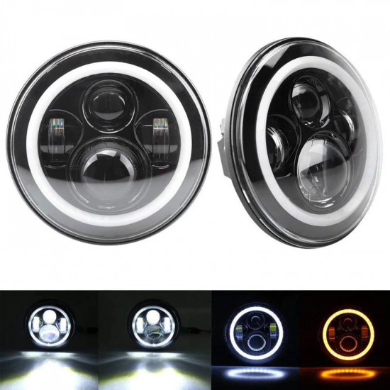 mega bundle - led halo headlights, brackets, fogs, tail lights, brake lights for jeep jl