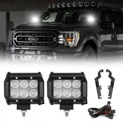 led work light with mount bracket for 2017-2021 ford f150
