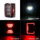 linear series clear led tail lights for 2007-2018 jeep wrangler jk jku