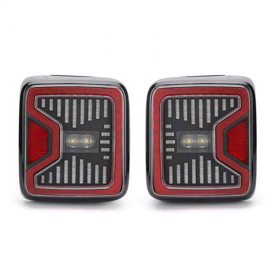 linear series clear led tail light for 2018+ jeep wrangler jl jlu