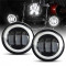 4.5 inch round led fog lights with halo drl