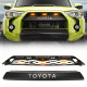 matte black front grill & led 4Runner raptor lights combo for 2014-later toyota 4runner