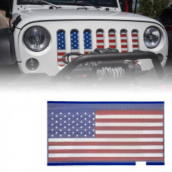 Jeep grill mesh insert with usa flag (usa only)