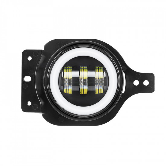 newest 4" led rgb halo fog light for for 2018+ jeep wrangler jl and gladiator jt