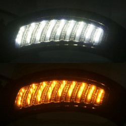dual led headlight & front amber/white led running turn signal lights for 2015-later road glide