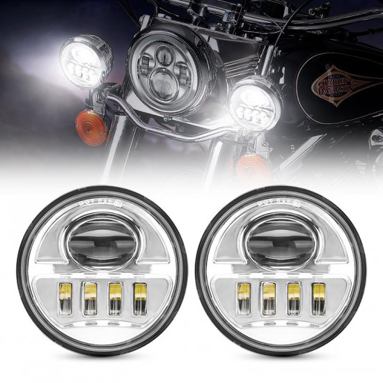 newest motorcycle 4-1/2 4.5'' led passing lamps fog lights