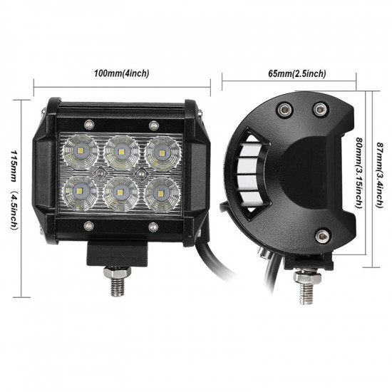 led work light with bracket for 2014-later toyota 4runner