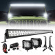 prevail series 52" light bar & 2 pods & all brackets for 2018-later jeep wrangler jl jlu