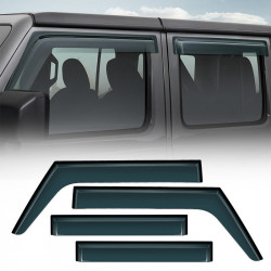 rain guards side window deflectors vent vistor for 2007-2018 jeep wrangler jk 4 door