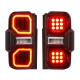 raptor style full led tail lights assembly for 2021-later 2/4 door bronco