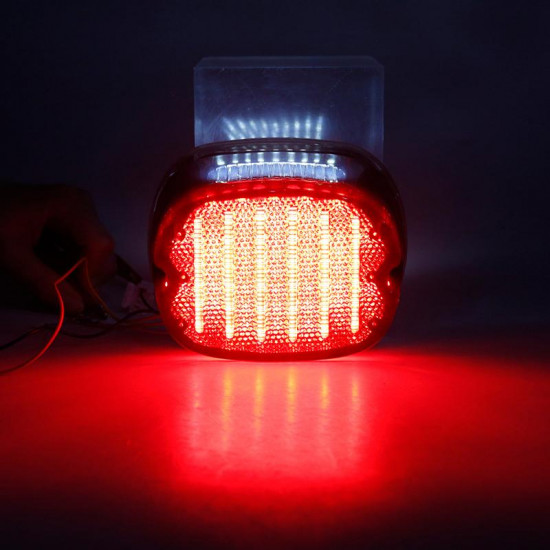 rear all-in-one led brake tail light upgrade with turn signal lights & license plate lights