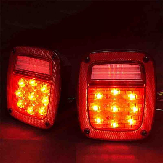 led tail lights for jeep wrangler cj / yj / tj / rubicon