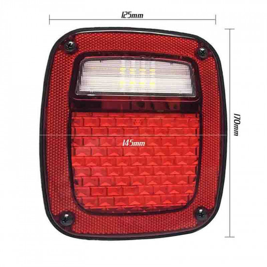 led tail lights for jeep wrangler cj / yj / tj / rubicon