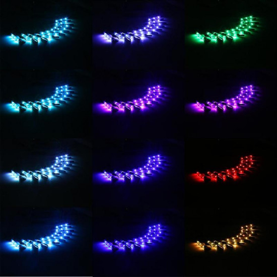 motorcycle rgb flexible neon led light strip kit