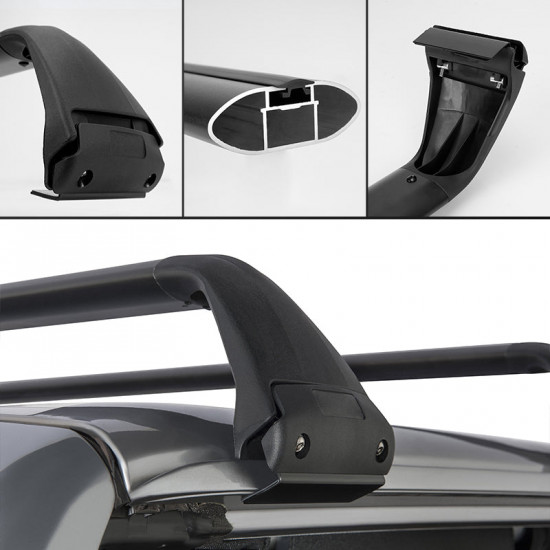 roof rack cross bars kayak cargo carriers for 2007-later jeep wrangler jk jl (hard top)