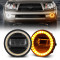 roxmad fog light assembly with halo ring drl/turn signals for 2005-2011 toyota tacoma