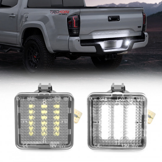 roxmad full led license plate lights for 2016-later toyota tacoma