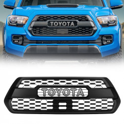 roxmad black grill with grey letter for 2016-later toyota tacoma