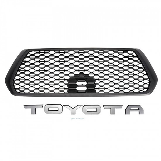 roxmad honeycomb style grill for 2016-later toyota tacoma