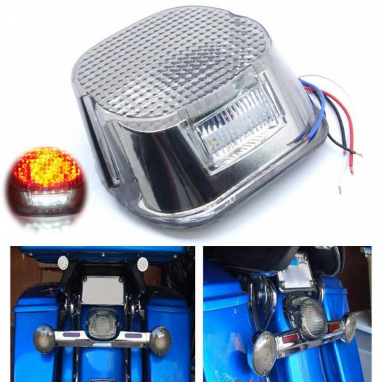 smoke lens led tail light with license plate lamp