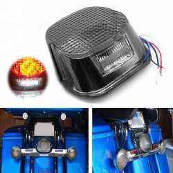 smoke lens led tail light with license plate lamp