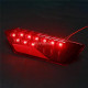 smoked red led tail lights rear break lamp for 14-15 polaris rzr 900