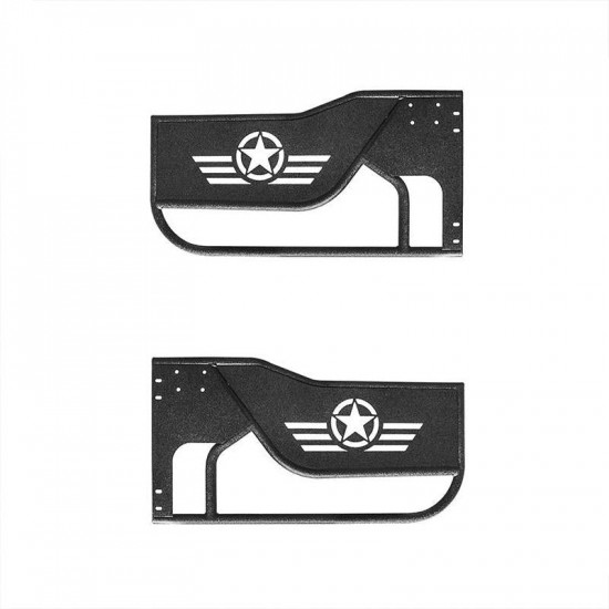 star style jeep tube doors with side view mirror for 2007-2018 jeep wrangler jk