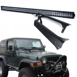 usa only super nova 5d 288w 50'' led work light bar & windshield mounting bracket kit