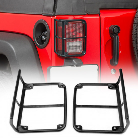 tail light guard cover for jeep wrangler jk 07+