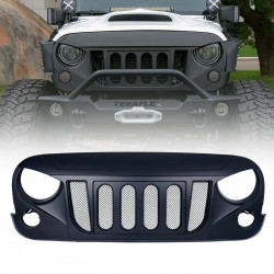 usa only transformer grille with mesh for jeep wrangler 2007-2018