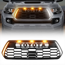 trd pro style grill with drl & turn signals for 2016-later toyota tacoma