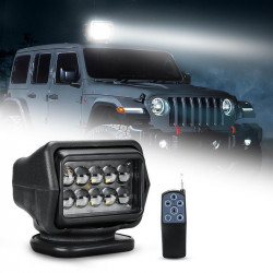 ultra power 50w 360º led remote controlled spot light search light for suv boat and truck