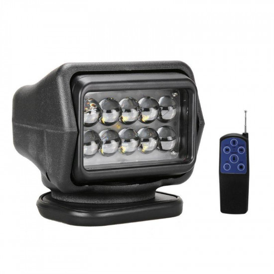 ultra power 50w 360º led remote controlled spotlight search light for suv boat and truck