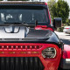 usa only unleash series hood with functional air vents for 2018+ jeep wrangler jl and gladiator jt