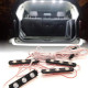 white 8 led rock light pods truck bed lighting kit w/ switch